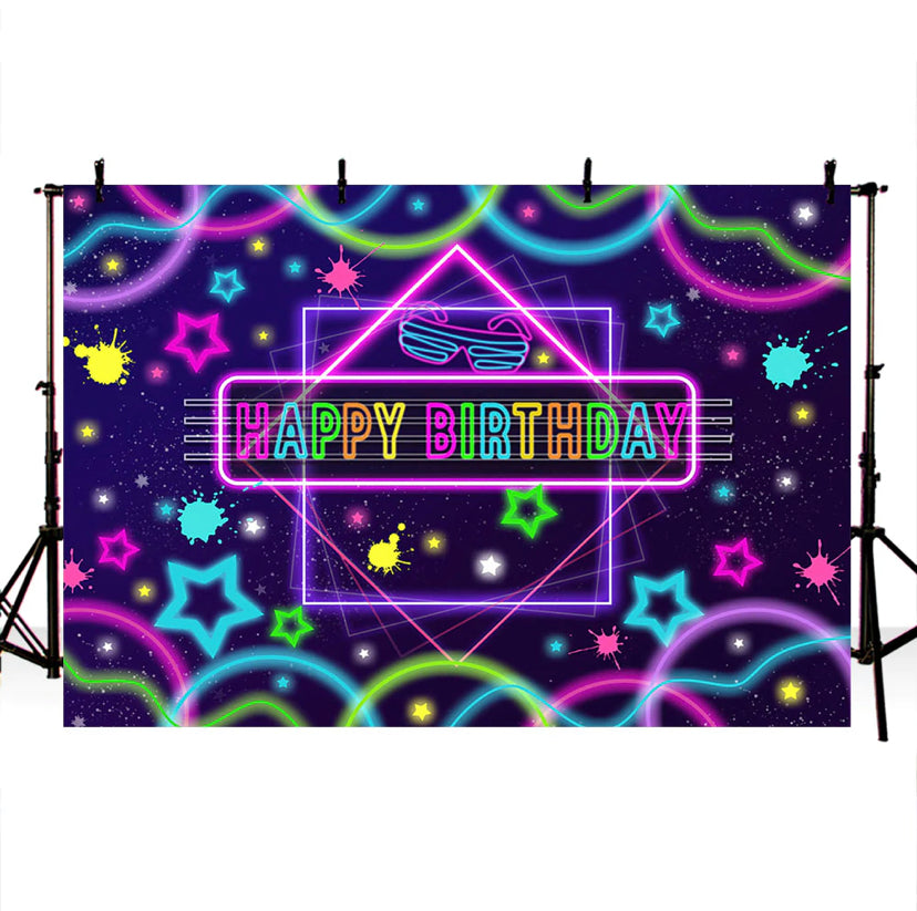 Glow Neon Backdrop (Material: Vinyl)