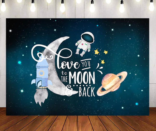To the Moon Backdrop (Material: Vinyl)