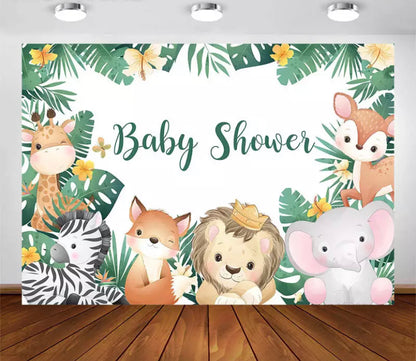 A Jungle Shower Backdrop (Material: Vinyl)