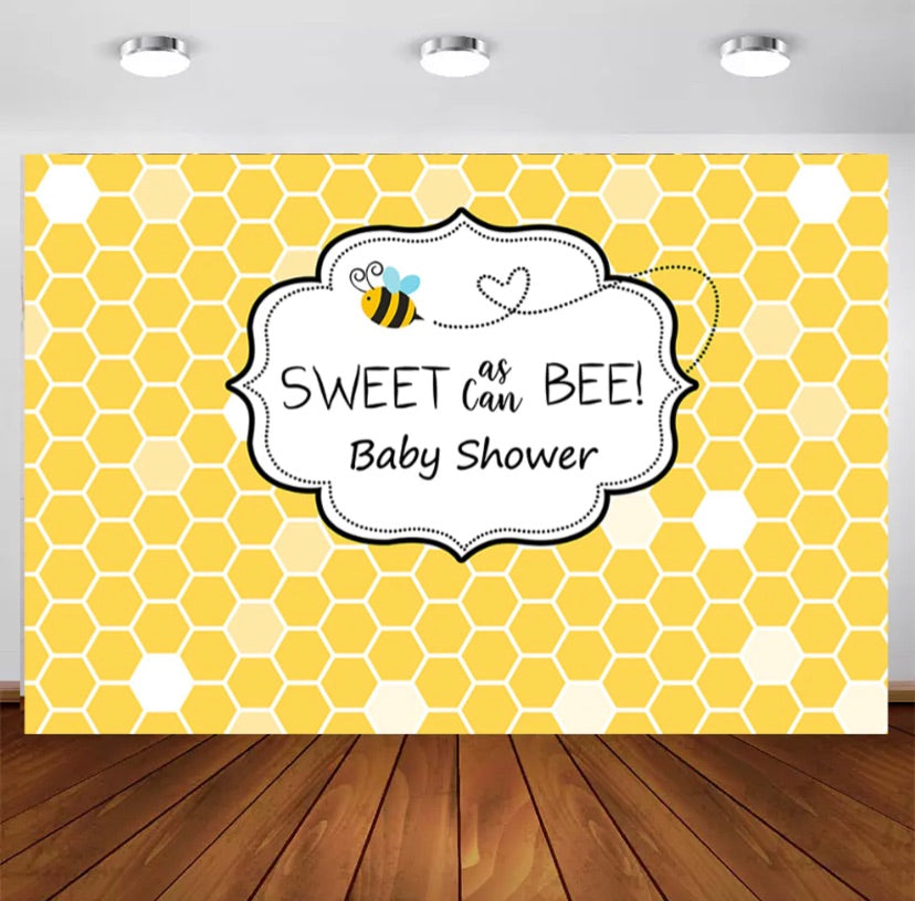 Sweet as can Bee Backdrop (Material: Vinyl)