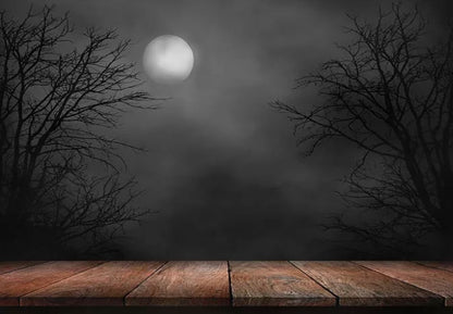 Halloween Moon Backdrop (Material: Vinyl)