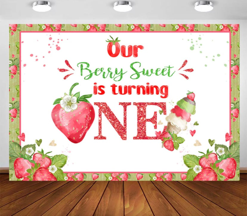 Berry Sweet Backdrop (Material: Vinyl)
