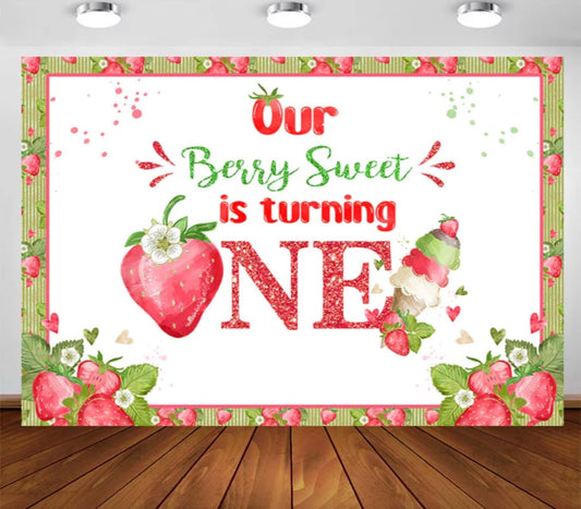 Berry Sweet Backdrop (Material: Vinyl)