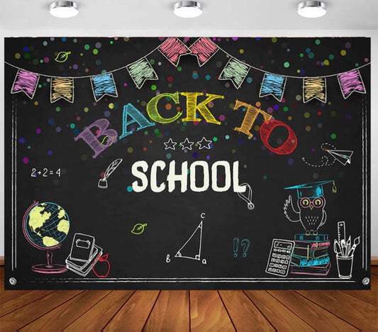 Back to Classes Backdrop (Material: Vinyl)
