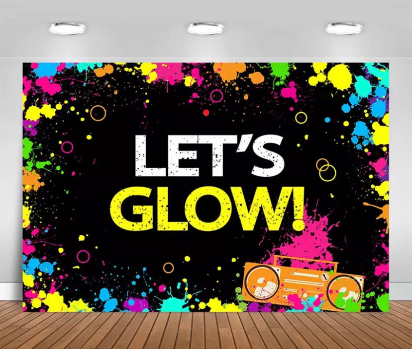 Glow in Neon Backdrop (Material: Vinyl)