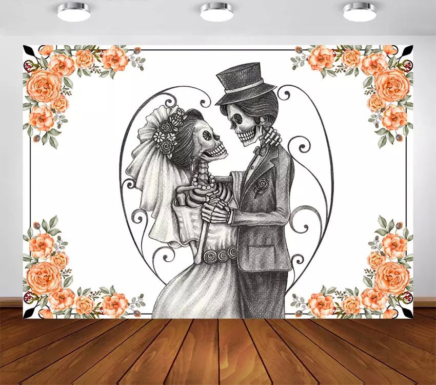Dead of the Day Lovers Backdrop (Material: Vinyl)