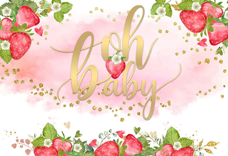 Oh Berry Backdrop (Material: Vinyl)