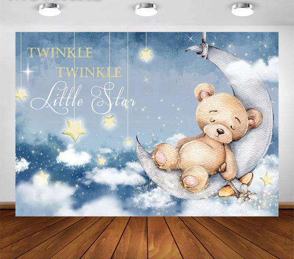 Twinkle Bearly Backdrop (Material: Vinyl)