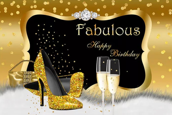Fabulous in Heels Backdrop (Material: Vinyl)