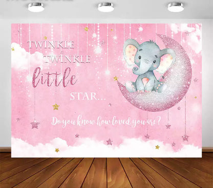 Twinkle Baby Elephant Pink (Material: Vinyl)