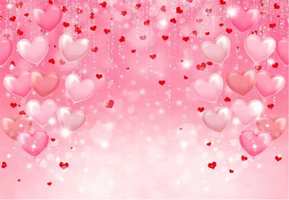 Bubble Hearts Backdrop (Material: Vinyl)