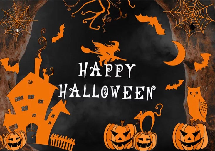 Halloween Night Backdrop (Material: Vinyl)