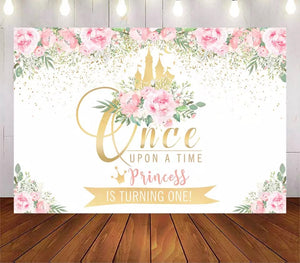 Once a Princess Backdrop (Material: Vinyl)