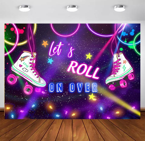 Let’s Roll Backdrop (Material: Vinyl)