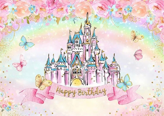 Dream Castle Backdrop (Material: Vinyl)
