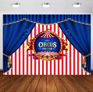 Fun Circus Backdrop (Material: Vinyl)