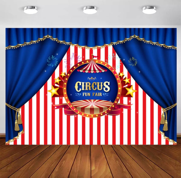 Fun Circus Backdrop (Material: Vinyl)