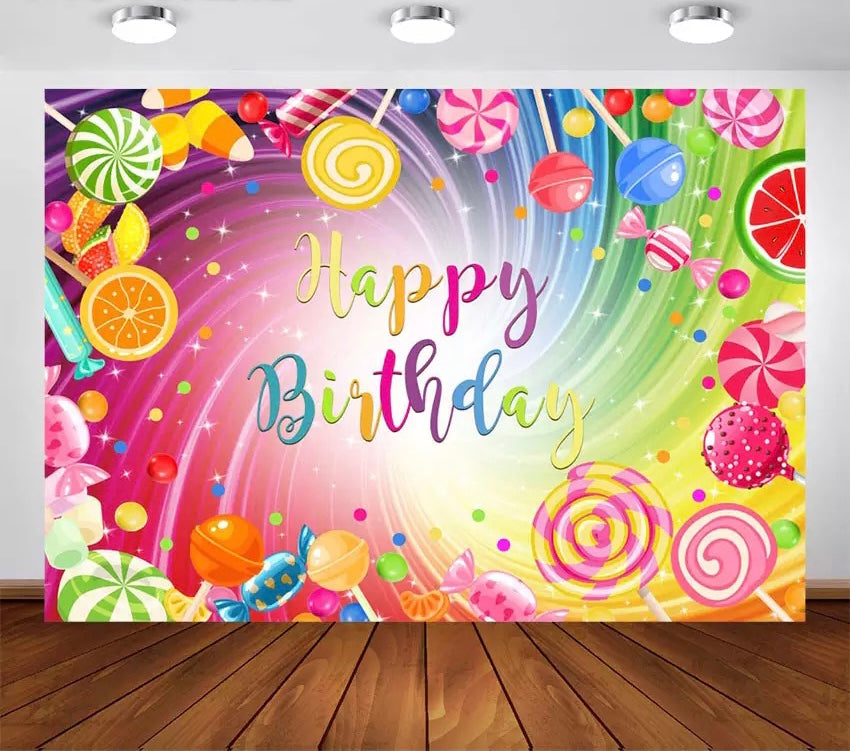 Popsicleland Backdrop (Material: Vinyl)