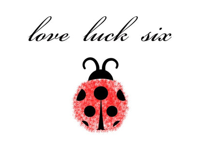Sweet Ladybug Backdrop