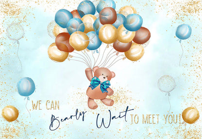 In Blue Bearly Backdrop (Material: Vinyl)