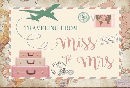 Miss to Mrs Backdrop (Material: Vinyl)