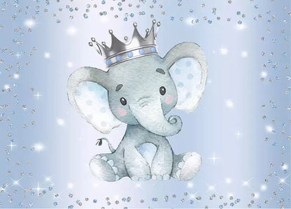 King Elephant Backdrop (Material: Vinyl)