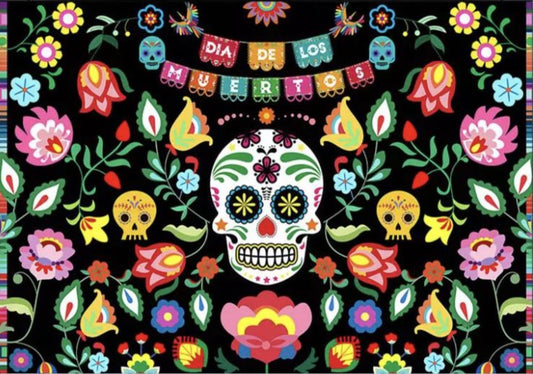 Mexican Celebration Backdrop (Material: Vinyl)