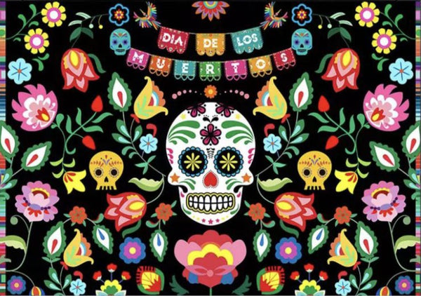 Mexican Celebration Backdrop (Material: Vinyl)