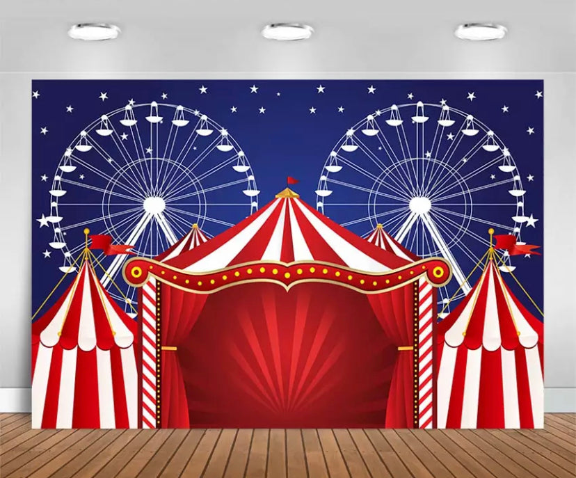 Magic Circus Backdrop (Material: Vinyl)