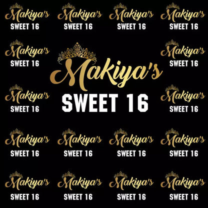 Custom Step & Repeat Backdrop (Material: Vinyl or Microfiber)