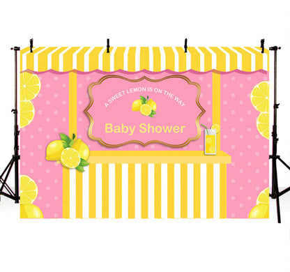 Lemonade Shoppe Backdrop (Material: Vinyl)