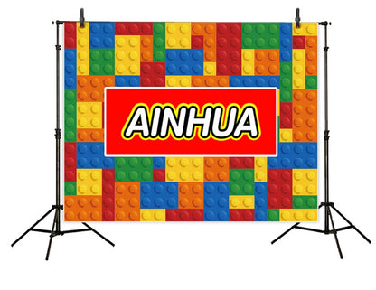 Color Bricks Backdrop (Material: Vinyl)