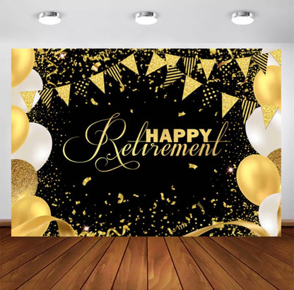 Retirement Reunion Backdrop (Material: Vinyl)