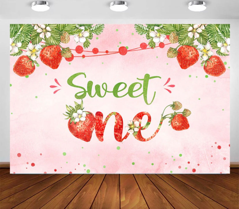 Sweet ONE Backdrop (Material: Vinyl)