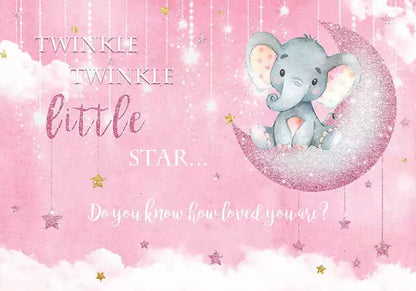 Twinkle Baby Elephant Pink (Material: Vinyl)