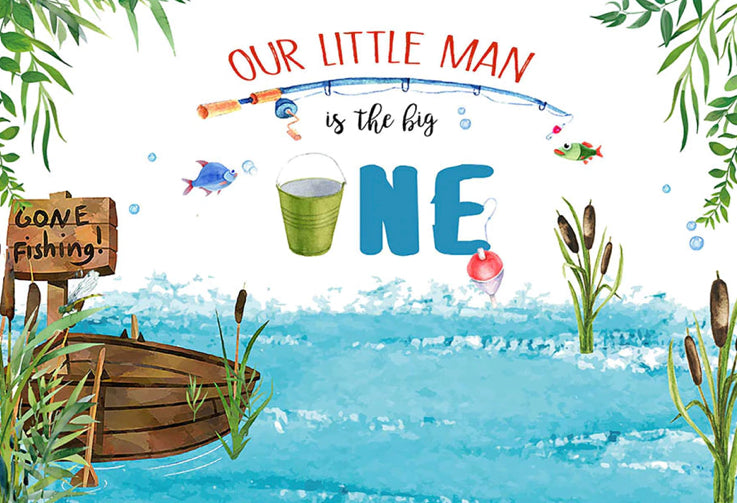 Let’s Go Fishing Backdrop (Material: Vinyl)