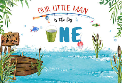 Let’s Go Fishing Backdrop (Material: Vinyl)