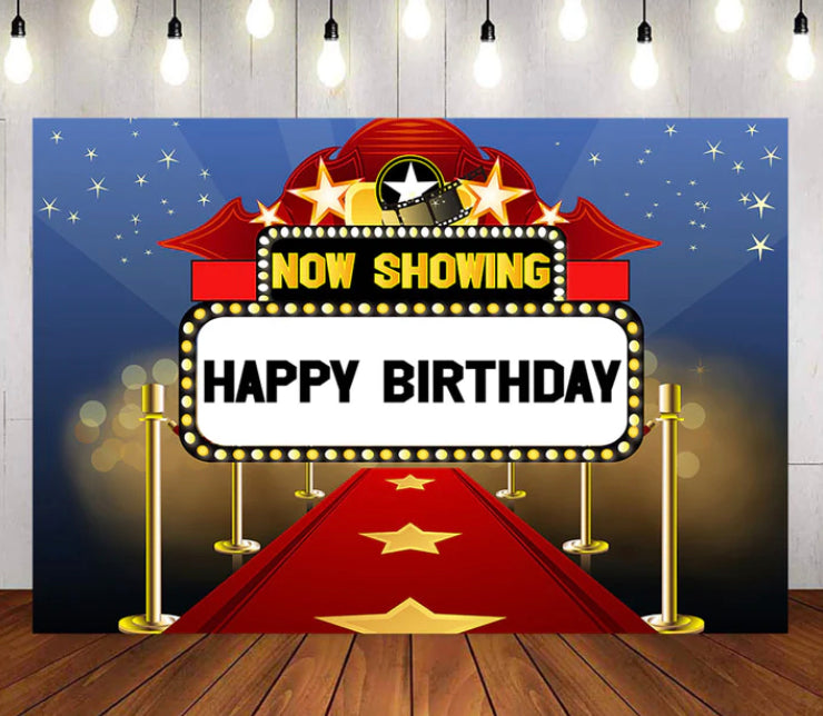 Hollywood Celebration Backdrop (Material: Vinyl)