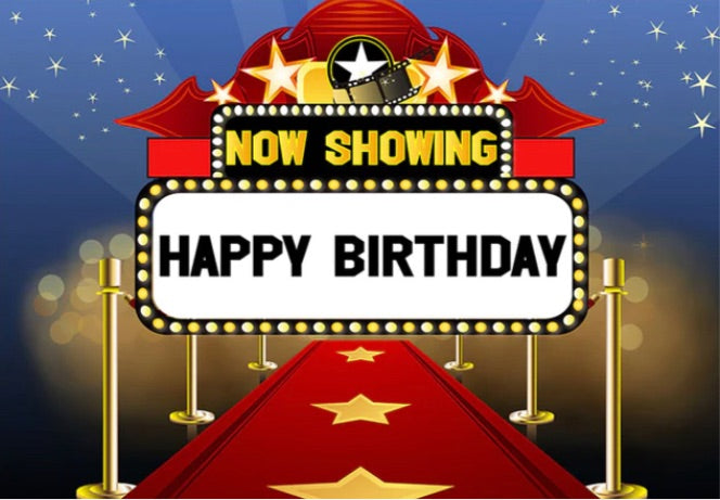 Hollywood Celebration Backdrop (Material: Vinyl)