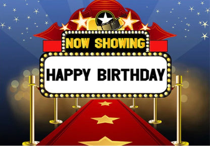 Hollywood Celebration Backdrop (Material: Vinyl)
