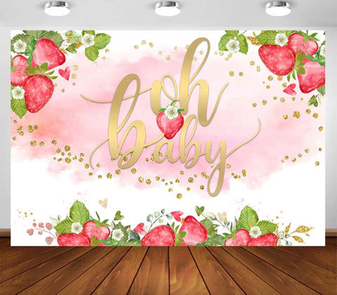 Oh Berry Backdrop (Material: Vinyl)