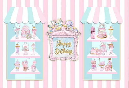 Treat Shoppe Backdrop (Material: Vinyl)