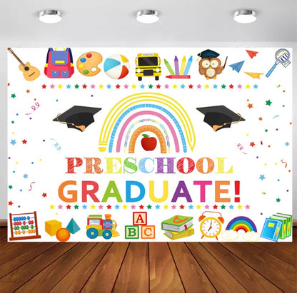 Preschool Graduate Backdrop (Material: Vinyl)