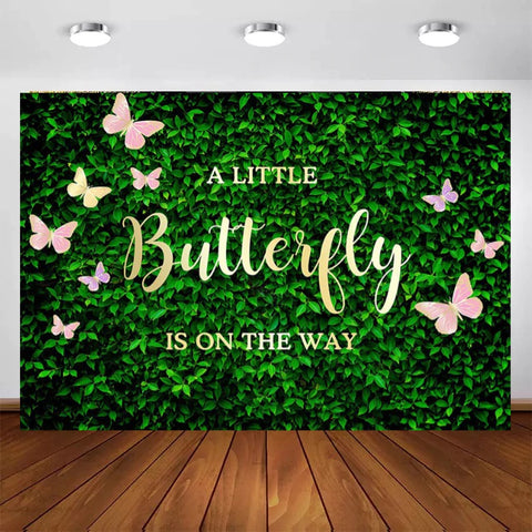 Garden Butterfly Backdrop (Material: Vinyl)