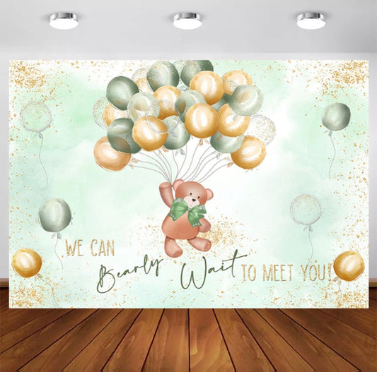 In Green Bearly Backdrop (Material: Vinyl)