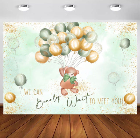 In Green Bearly Backdrop (Material: Vinyl)