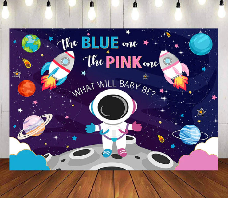 She or He in the Space Backdrop (Material: Vinyl)