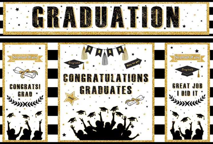 Graduation Backdrop (Material: Vinyl)