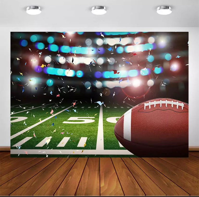 American Football Backdrop (Material: Vinyl)