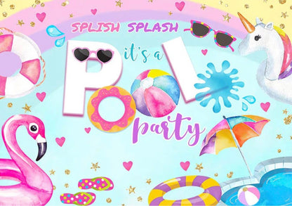 Splish-Splash Backdrop (Material: Vinyl)